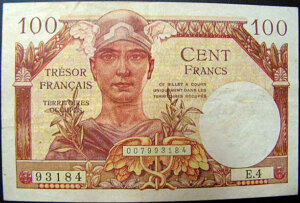 100 francs Trésor Français type 1947