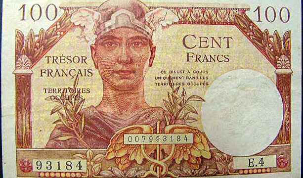 100 francs Trésor Français type 1947