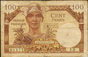 100 francs Trésor Français type 1947