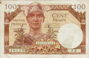 100 francs Trésor Français type 1947