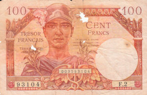 100 francs Trésor Français type 1947