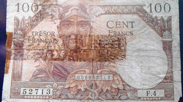 100 francs Trésor Français type 1947