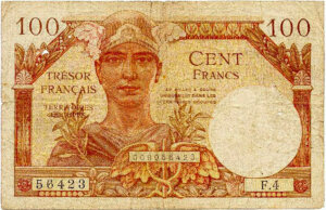 100 francs Trésor Français type 1947