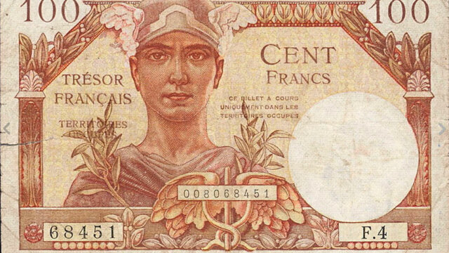 100 francs Trésor Français type 1947