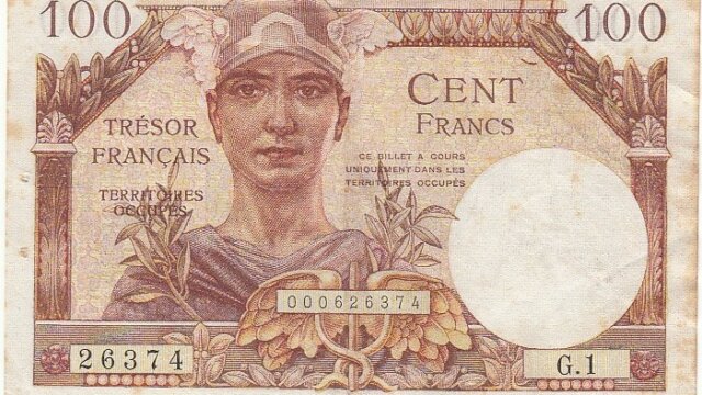 100 francs Trésor Français type 1947