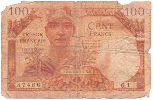 100 francs Trésor Français type 1947