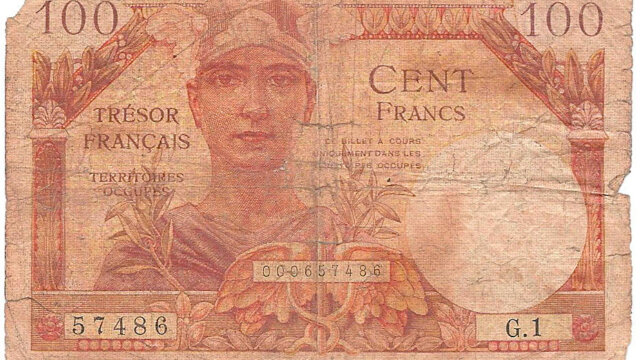 100 francs Trésor Français type 1947