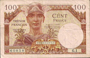 100 francs Trésor Français type 1947