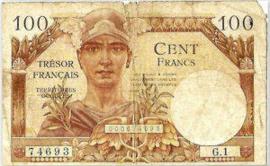 100 francs Trésor Français type 1947