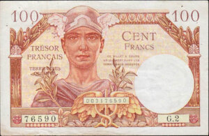 100 francs Trésor Français type 1947