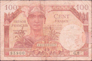 100 francs Trésor Français type 1947