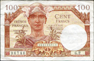 100 francs Trésor Français type 1947