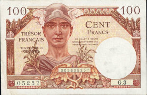 100 francs Trésor Français type 1947