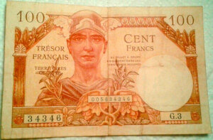 100 francs Trésor Français type 1947