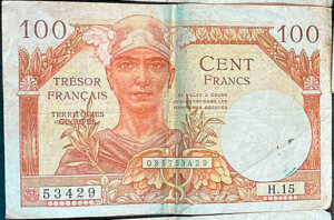 100 francs Trésor Français type 1947