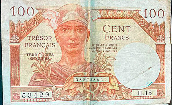 100 francs Trésor Français type 1947