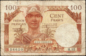 100 francs Trésor Français type 1947