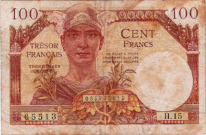 100 francs Trésor Français type 1947