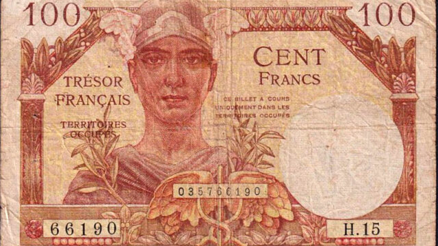 100 francs Trésor Français type 1947