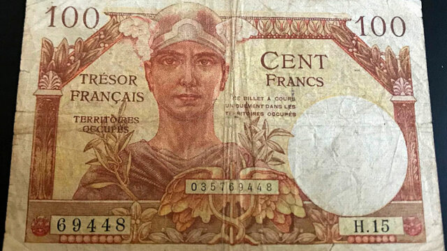 100 francs Trésor Français type 1947