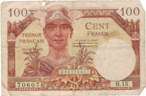 100 francs Trésor Français type 1947