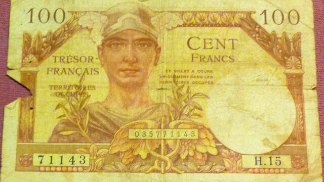 100 francs Trésor Français type 1947