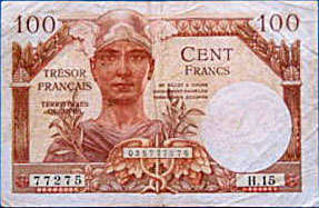 100 francs Trésor Français type 1947