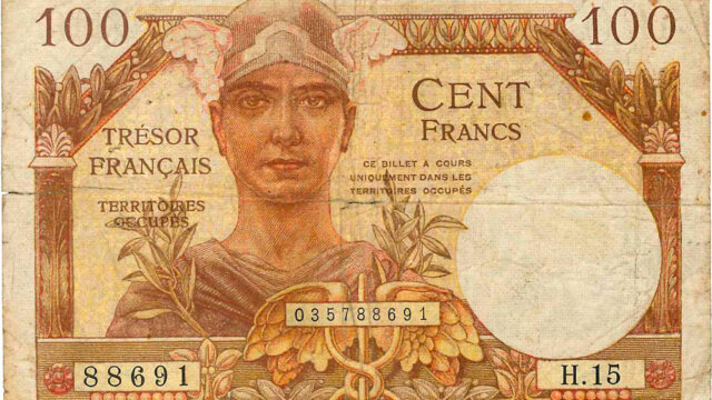 100 francs Trésor Français type 1947