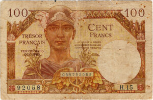 100 francs Trésor Français type 1947