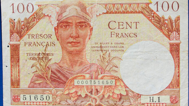 100 francs Trésor Français type 1947