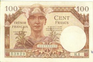 100 francs Trésor Français type 1947