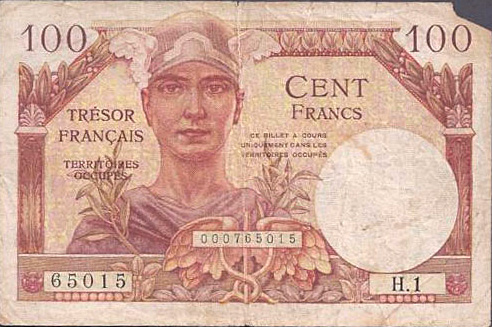 100 francs Trésor Français type 1947