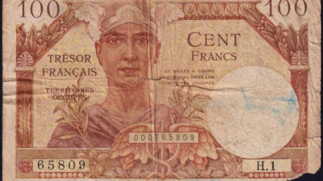 100 francs Trésor Français type 1947