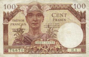 100 francs Trésor Français type 1947