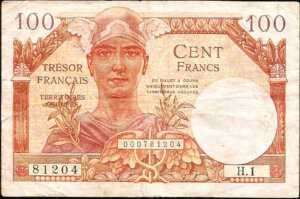 100 francs Trésor Français type 1947