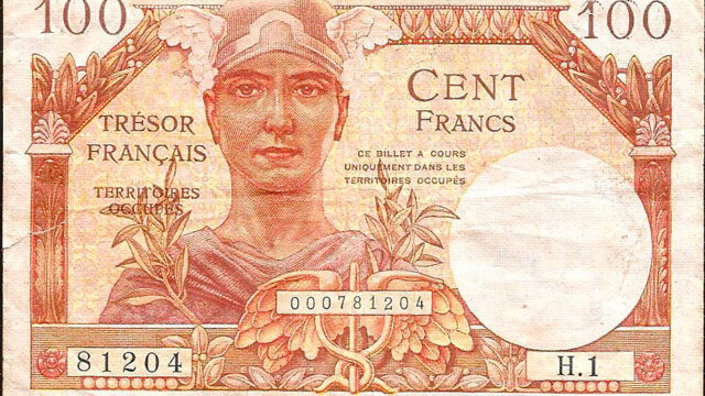 100 francs Trésor Français type 1947