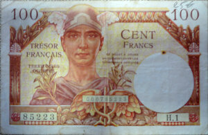 100 francs Trésor Français type 1947