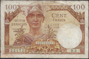 100 francs Trésor Français type 1947