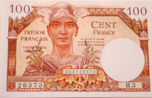 100 francs Trésor Français type 1947