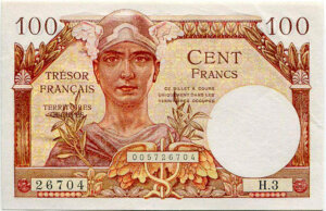 100 francs Trésor Français type 1947