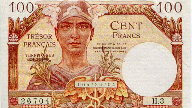 100 francs Trésor Français type 1947