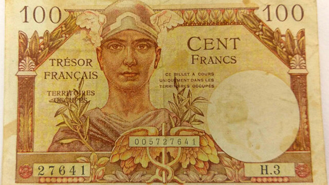 100 francs Trésor Français type 1947