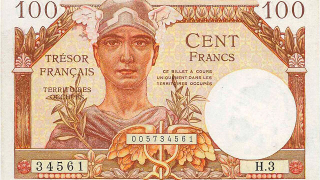 100 francs Trésor Français type 1947