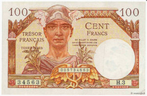 100 francs Trésor Français type 1947