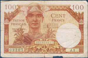 100 francs Trésor Français type 1947