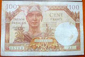 100 francs Trésor Français type 1947