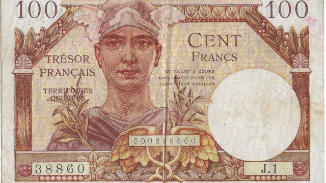 100 francs Trésor Français type 1947