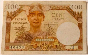 100 francs Trésor Français type 1947