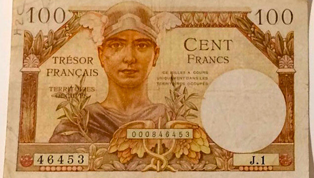 100 francs Trésor Français type 1947