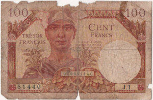 100 francs Trésor Français type 1947